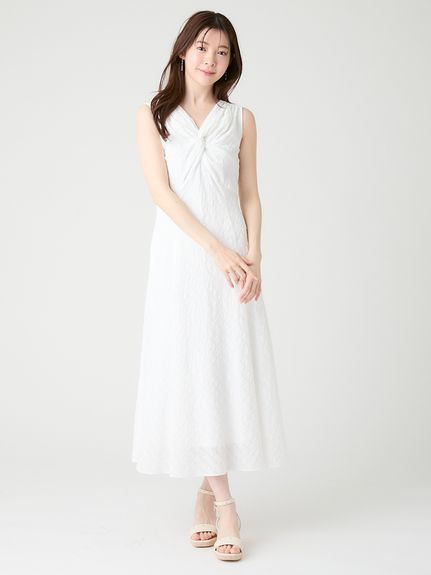 洗える】【接触冷感】ツイストデザインワンピース(デイリーワンピース