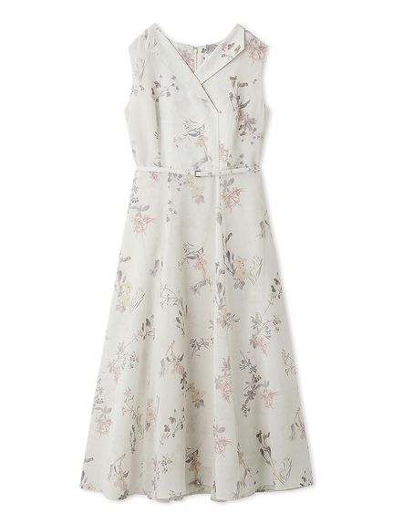 新品タグ付き【CELFORD】ラペルフラワーワンピース 洗える】ラペルフラワーワンピース(デイリーワンピース)｜DRESS
