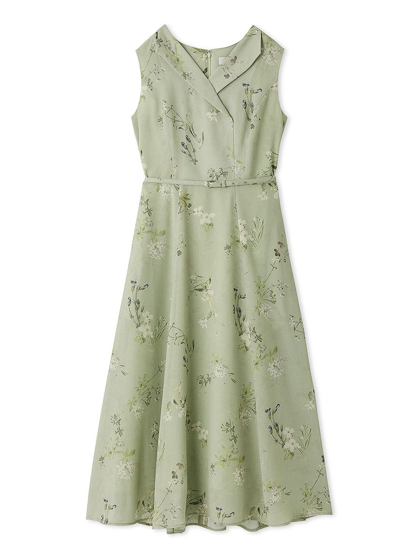 洗える】ラペルフラワーワンピース(デイリーワンピース)｜DRESS