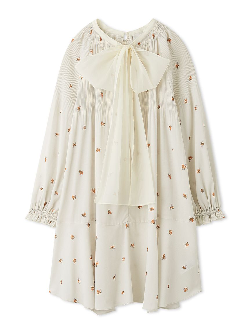 ホースプリントボウタイワンピース(ミニワンピース)｜DRESS｜CELFORD