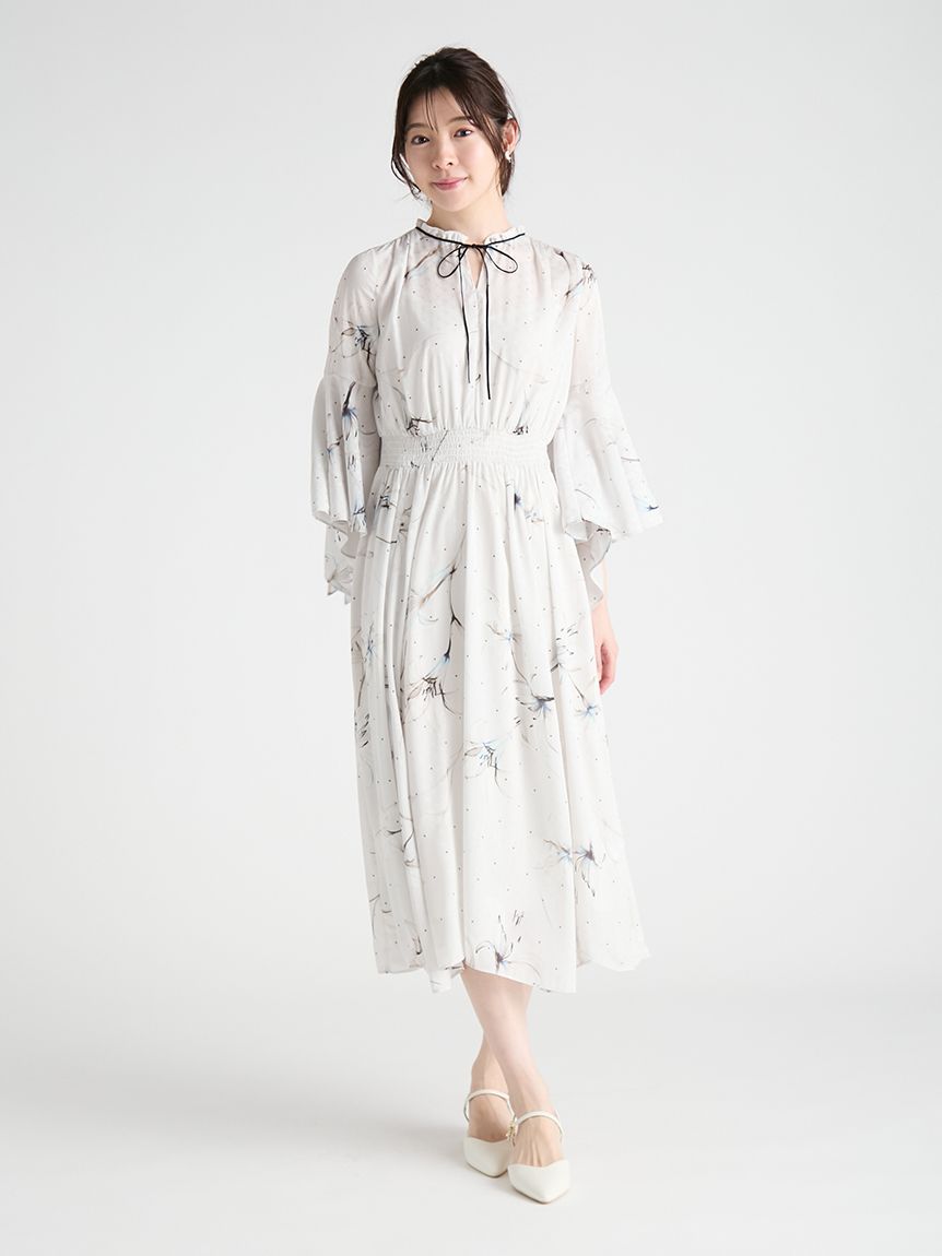 リリードットプリントワンピース(デイリーワンピース)｜DRESS（ドレス