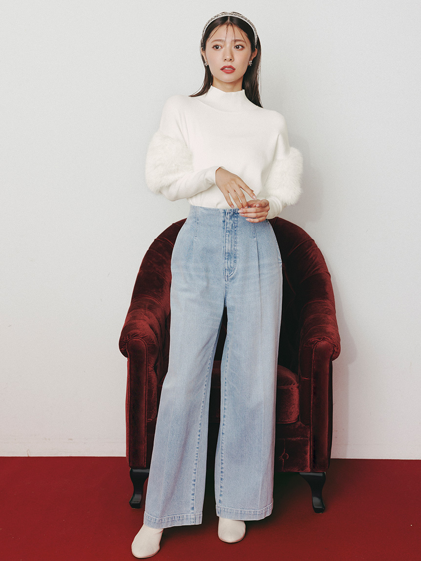 オーガニックコットンストレートデニム(ロングパンツ)｜PANTS（パンツ