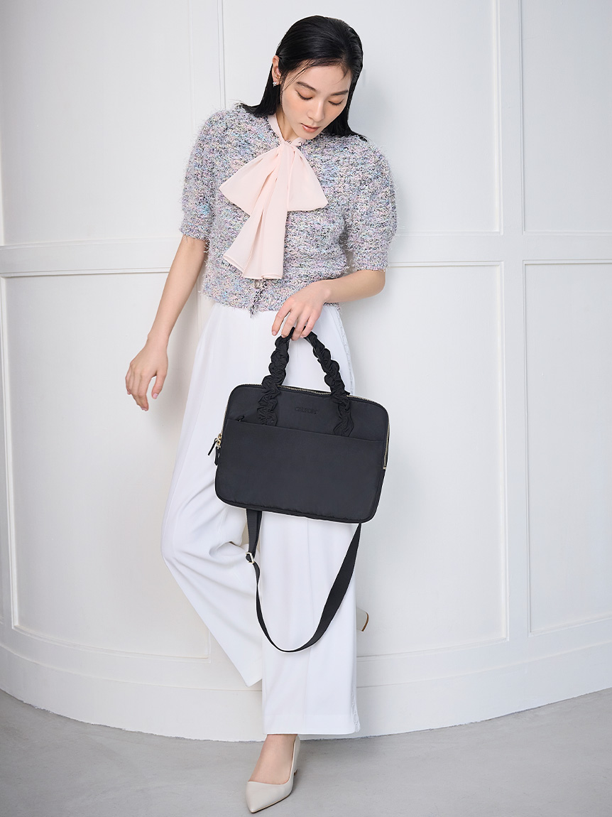 洗える】レースラインワイドストレートパンツ(ロングパンツ)｜PANTS