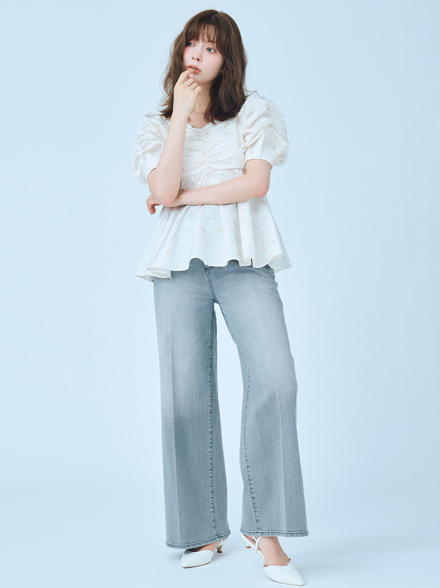 CELFORD(セルフォード) ハイウエストワイドデニム ハイウエストデニムワイドパンツ(ロングパンツ)｜PANTS（パンツ