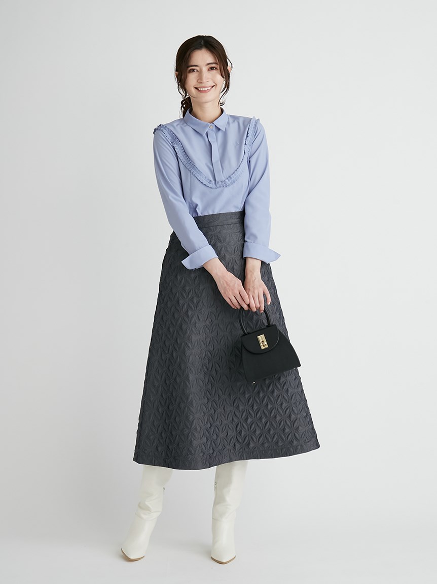 HANAE MORI×CELFORDコラボ】 キルティングフレアスカート(SKIRT