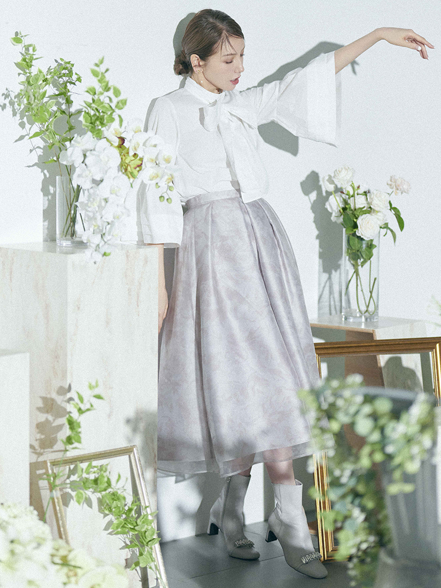 CELFORD セルフォード　花柄　ロングスカート　美品　黒×黄　38