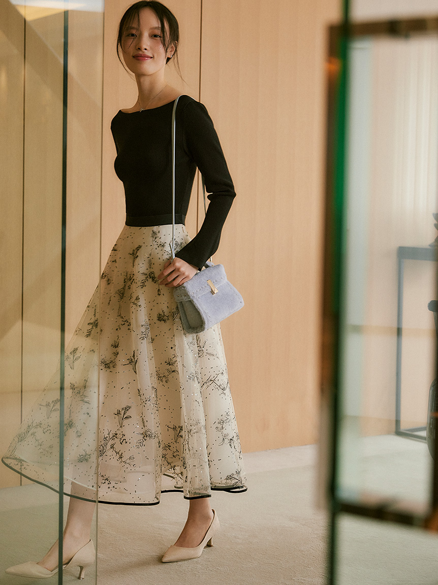 バリエーションチュールフレアスカート(SKIRT（スカート）)｜CELFORD 