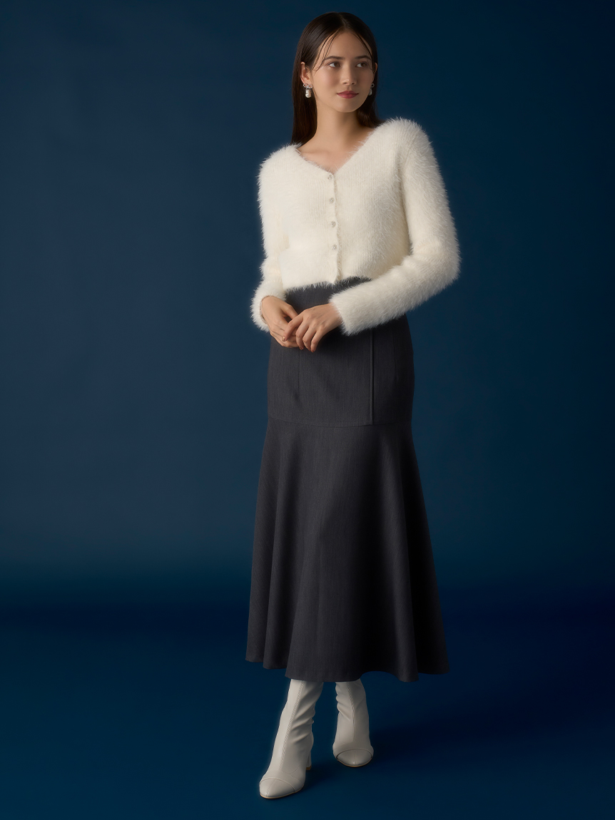 スーパーハイウエストツイルスカート(SKIRT（スカート