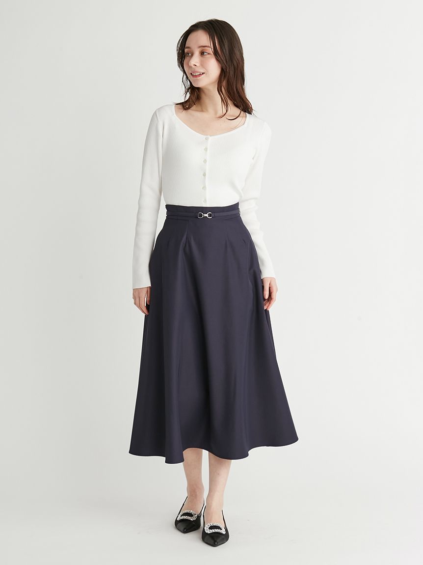 ベルト付きフレアスカート(SKIRT（スカート）)｜CELFORD（セル