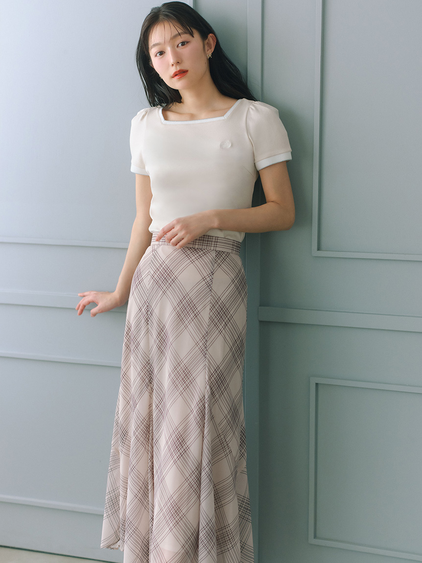 シアーチェックナロースカート(SKIRT（スカート）)｜CELFORD