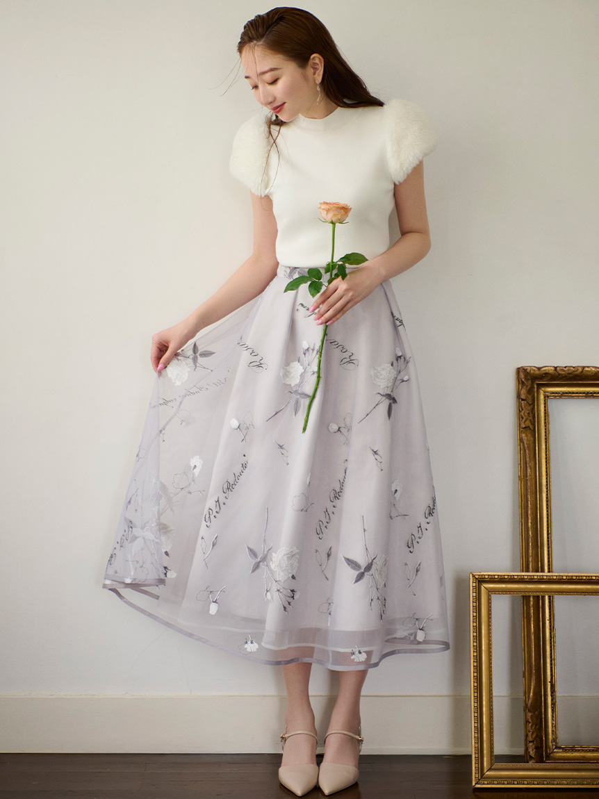 ふーこ様 リクエスト 12点 まとめ商品 CELFORD×P.J.REDOUTÉコラボ】 Rosa刺繍チュールスカート(SKIRT