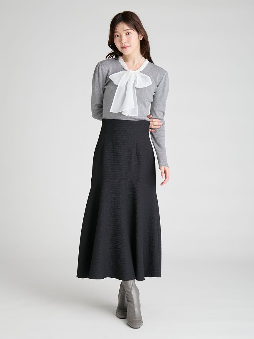 セルフォード　ツィードマーメイドスカート　ブラック ツィードマーメイドスカート(SKIRT（スカート）)｜CELFORD（セル