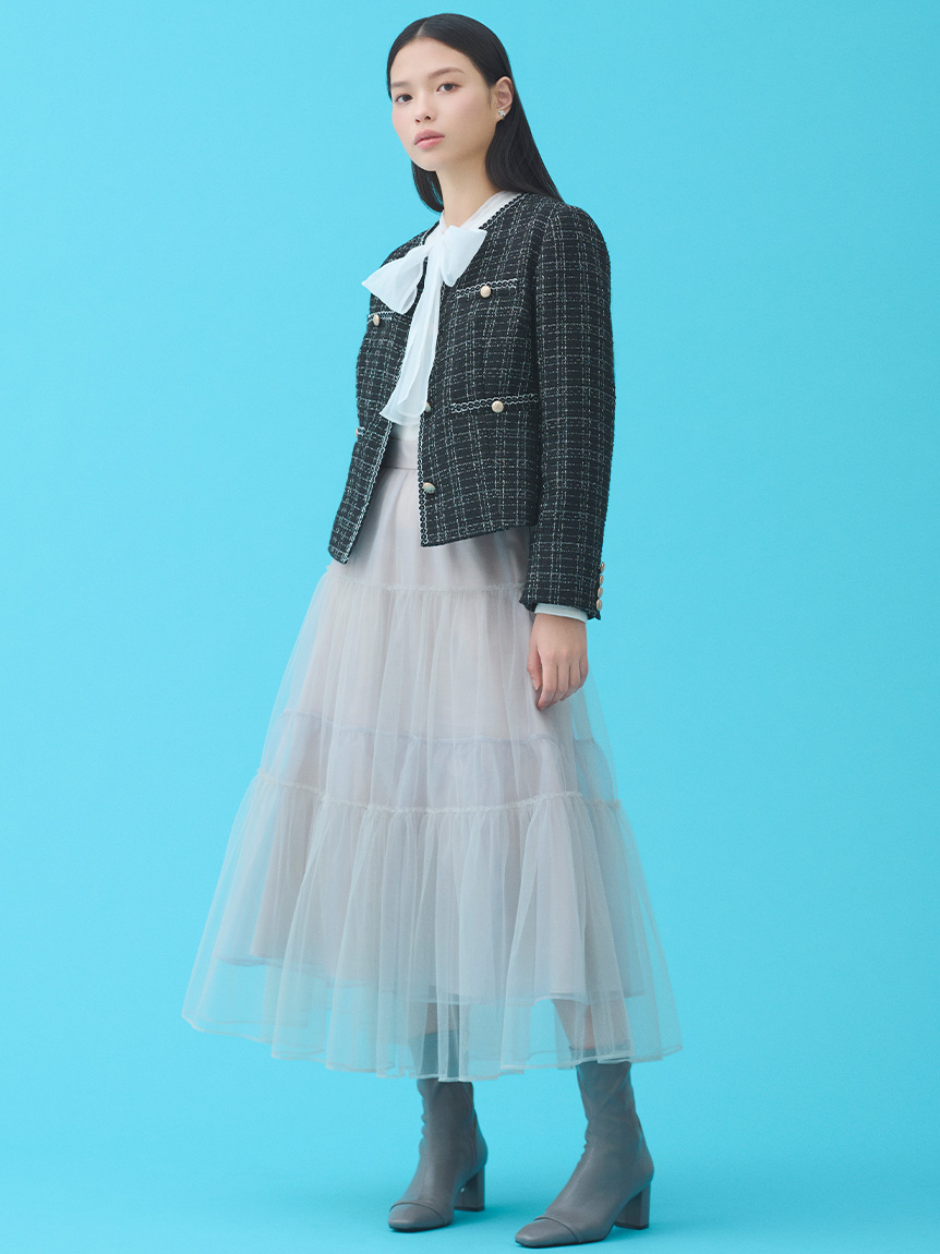 CELFORD ティアードデザインスカート チュールティアードスカート(SKIRT（スカート）)｜CELFORD（セル
