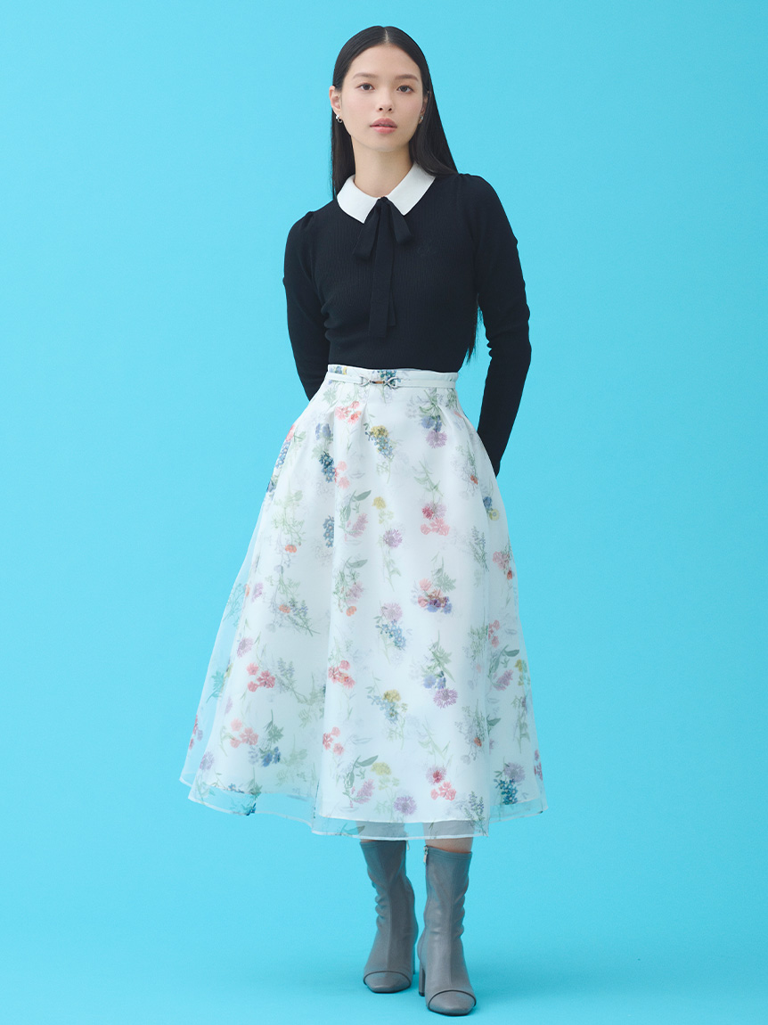 Celford 花柄刺繍タイトスカート 36 Celford 花柄刺繍タイトスカート 36