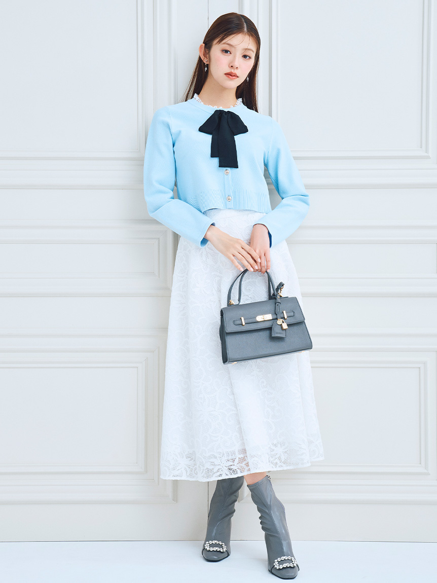 セルフォード ホワイト プリーツ フレア ロングスカート SKIRT（スカート）｜CELFORD（セルフォード）の通販サイト【公式】