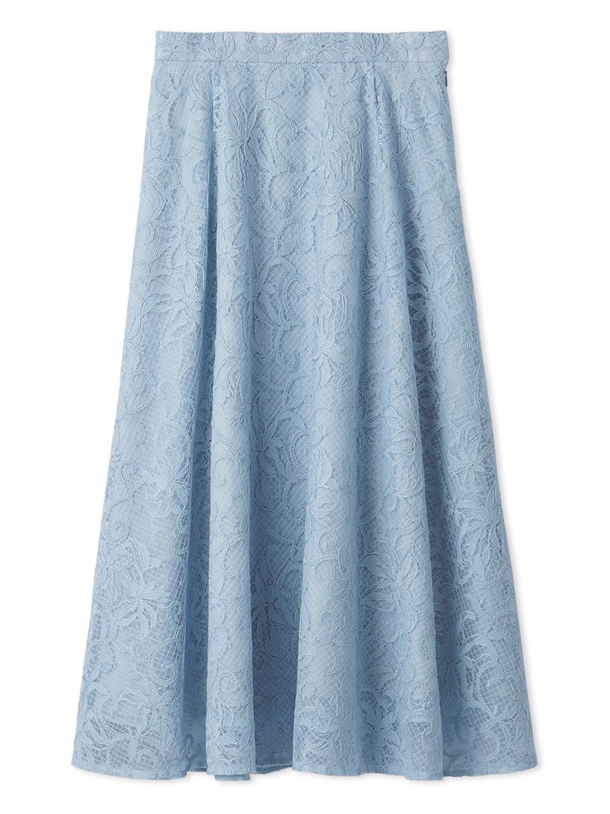 未使用級✨セルフォード 23年モデル スカート フレア チュール 刺繍 チェック セットアップ対応】チュール刺繍フレアスカート(SKIRT（スカート