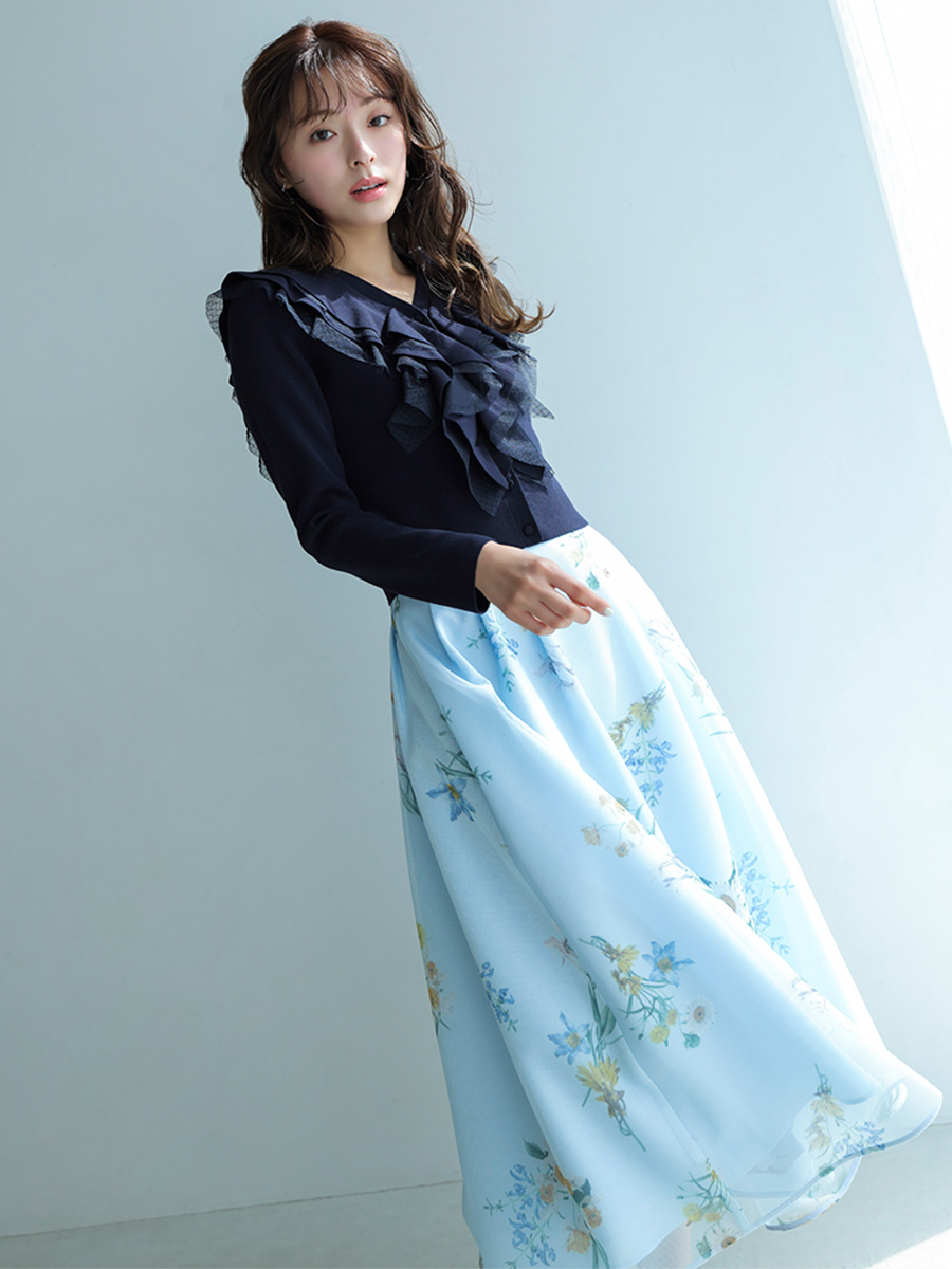 ミニメッシュフラワースカート(SKIRT（スカート）)｜CELFORD（セル