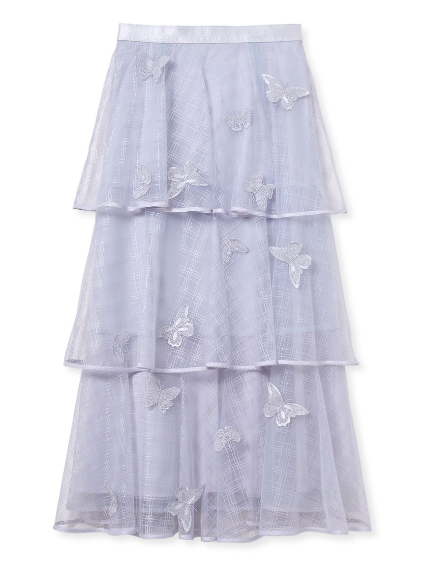 HANAE MORI×CELFORDコラボ】バタフライモチーフティアードスカート