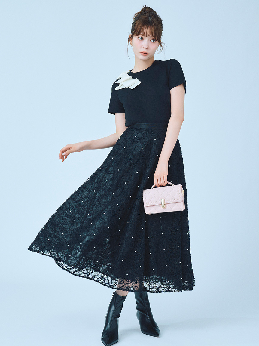 レース刺繍スカート(SKIRT（スカート）)｜CELFORD（セルフォード）の