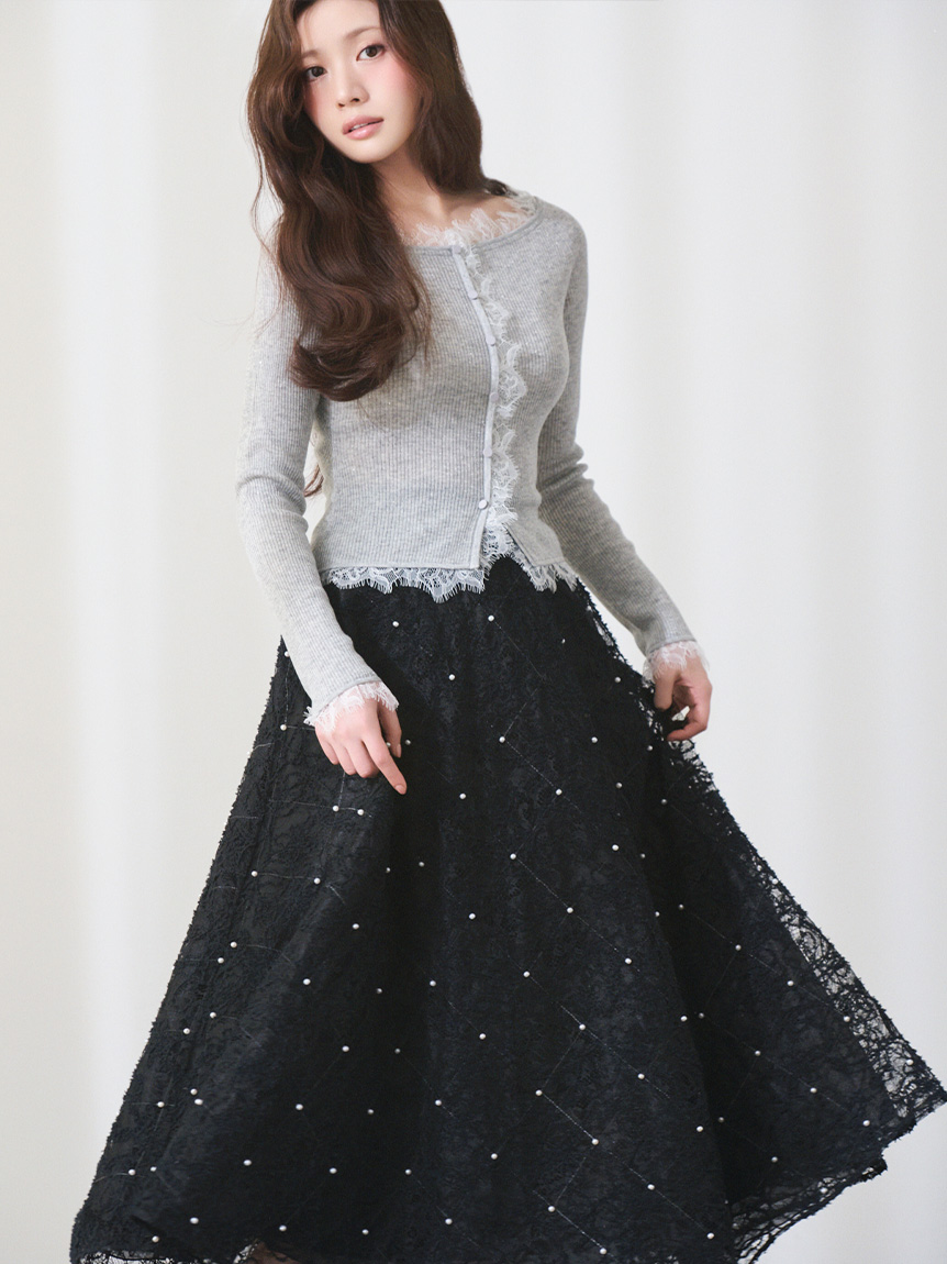 レース刺繍スカート(SKIRT（スカート）)｜CELFORD（セルフォード）の