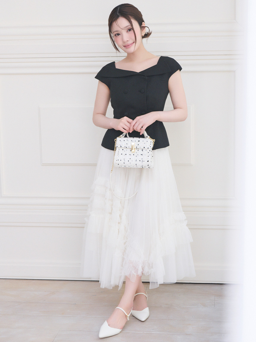 フリルチュールプリーツスカート(SKIRT（スカート）)｜CELFORD（セル