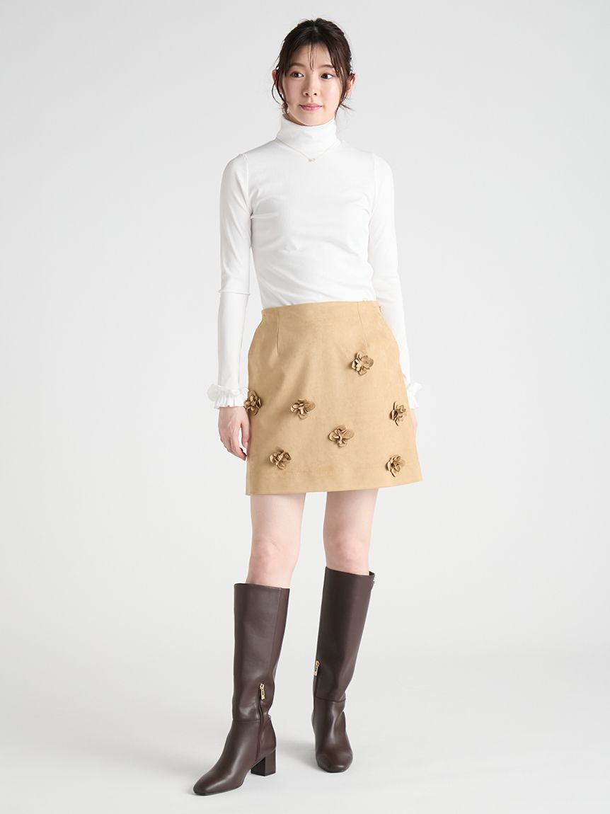 セットアップ対応】3Dフローラルモチーフスカート(SKIRT（スカート