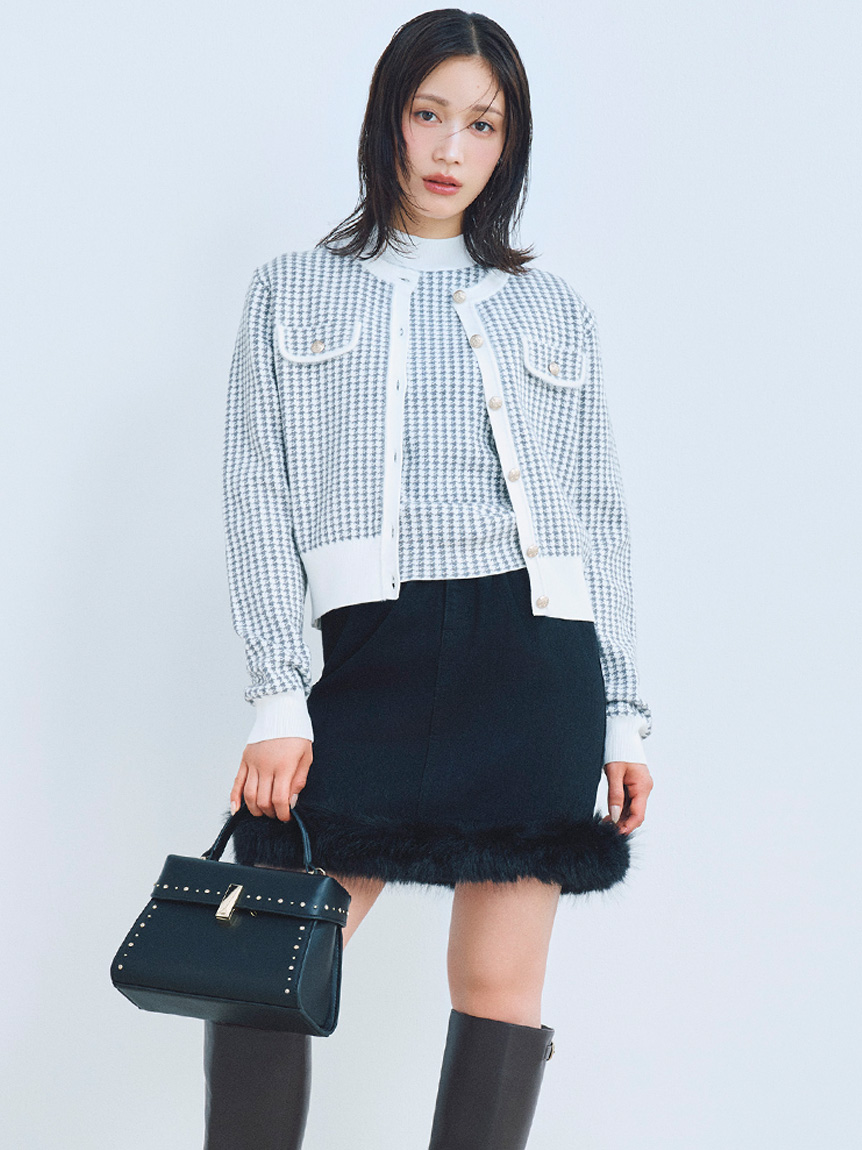 エコファートリムデニムスカート(ミニスカート)｜SKIRT｜CELFORD（セル