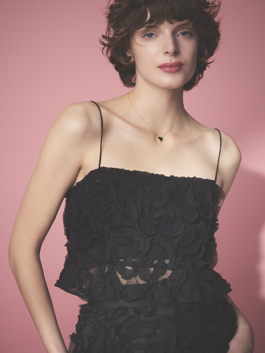 専用になりました。❤️セルフォード❤️ 2点　新品ジャケット&スカート HANAE MORI×CELFORDコラボ】 ハート刺繍ビスチェ(ビスチェ)｜TOPS