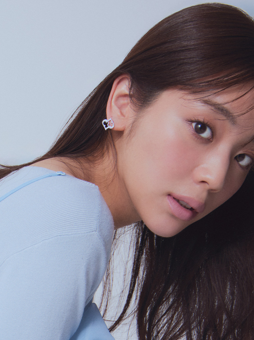 N&Aさま専用 リボンイヤリング ブルーヒュメ1つのみ アクセサリー