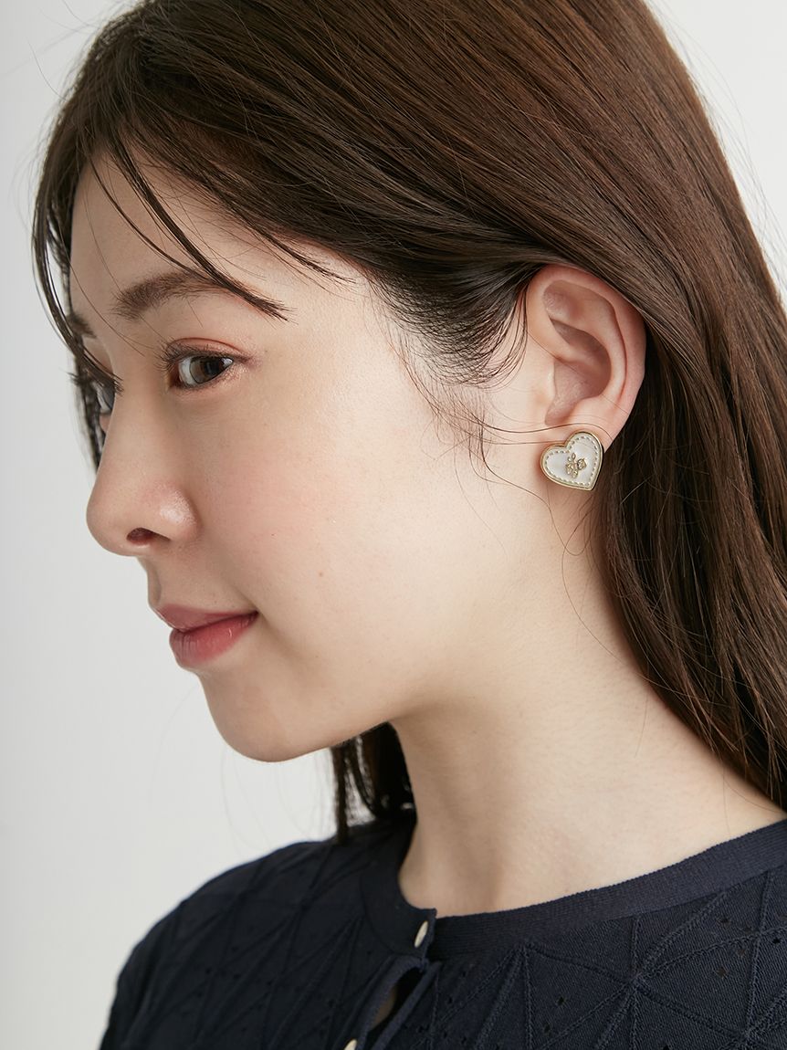 デニムライクハートイヤリング(ピアス・イヤリング