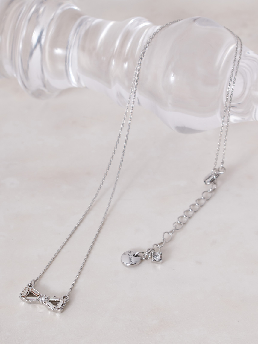 クリスタルリボンネックレス(ネックレス)｜ACCESSORIES（アクセサリー