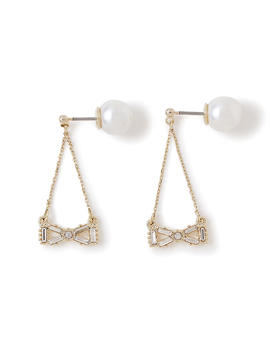 クリスタルリボンスイングピアス(ピアス)｜ACCESSORIES