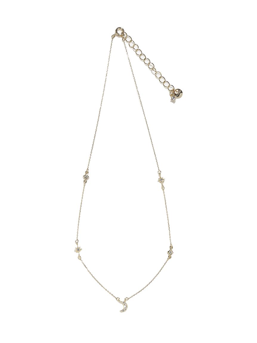 ムーン＆スタービジューネックレス(ネックレス)｜ACCESSORIES