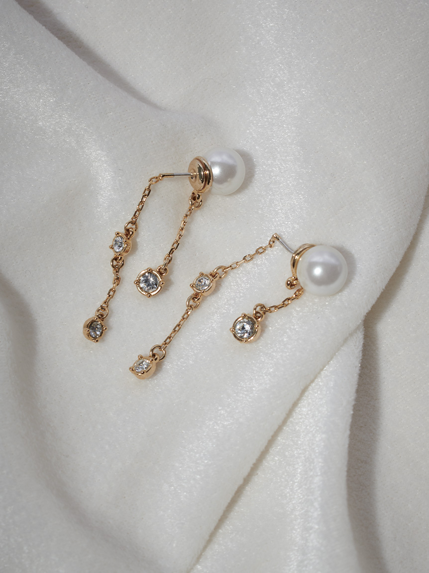 ショートスイングビジューピアス(ピアス・イヤリング)｜ACCESSORIES