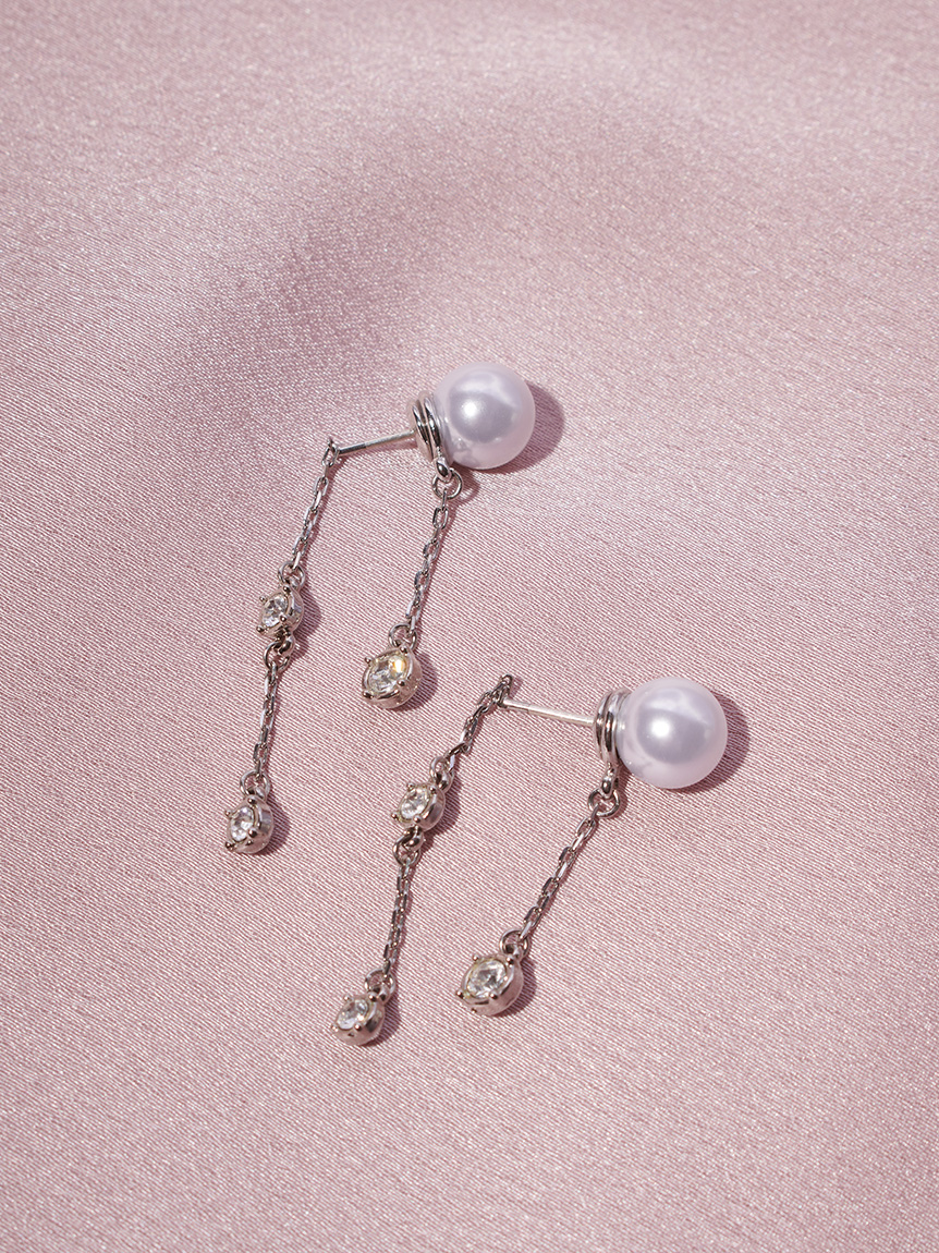 ショートスイングビジューピアス(ピアス・イヤリング)｜ACCESSORIES