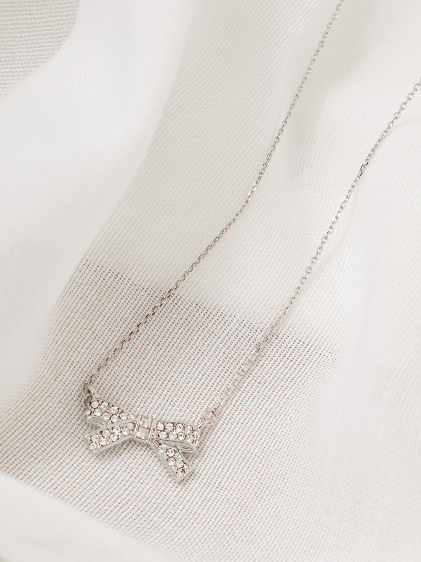 ビジューリボンネックレス(ネックレス)｜ACCESSORIES（アクセサリー
