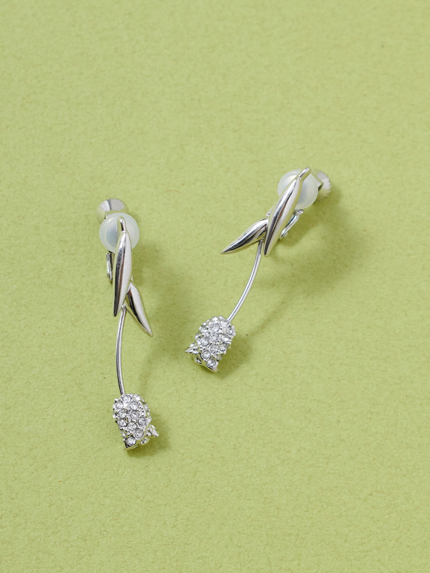 売れました　シンデレライメージ　ビジューイヤリング ビジューチューリップイヤリング(ピアス・イヤリング)｜ACCESSORIES