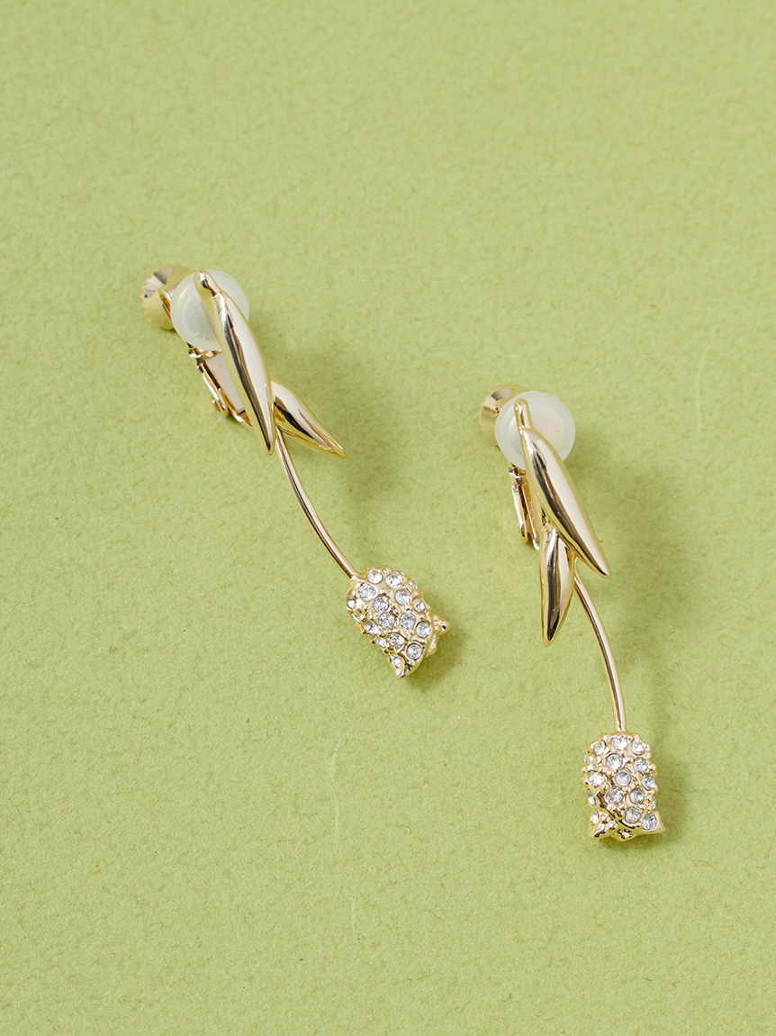 ビジューチューリップイヤリング(ピアス・イヤリング)｜ACCESSORIES