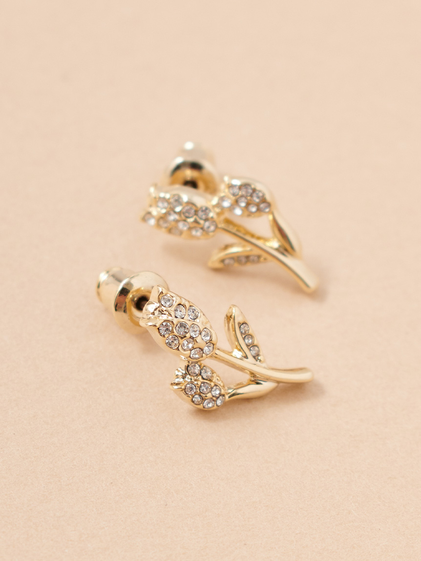 ビジューチューリップピアス(ピアス・イヤリング)｜ACCESSORIES