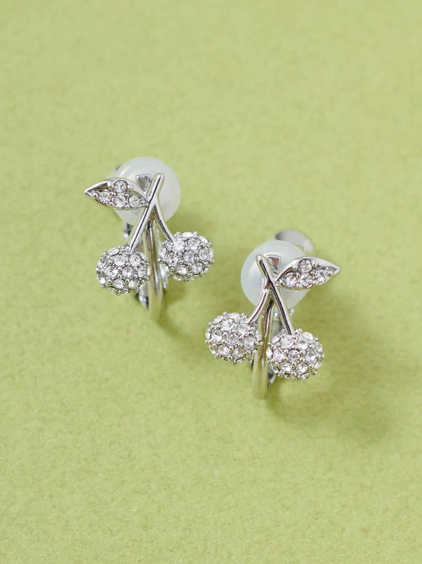 ビジューチェリーイヤリング(ピアス・イヤリング)｜ACCESSORIES