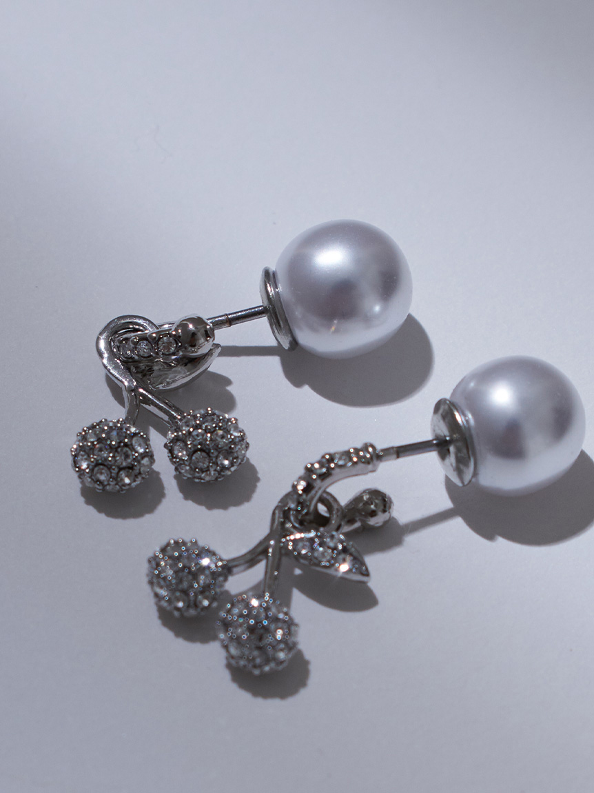ビジューチェリーピアス(ピアス・イヤリング)｜ACCESSORIES