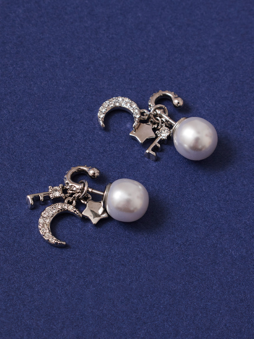ピアス f-ykha ムーン&スターロックKeyピアス(ピアス・イヤリング)｜ACCESSORY