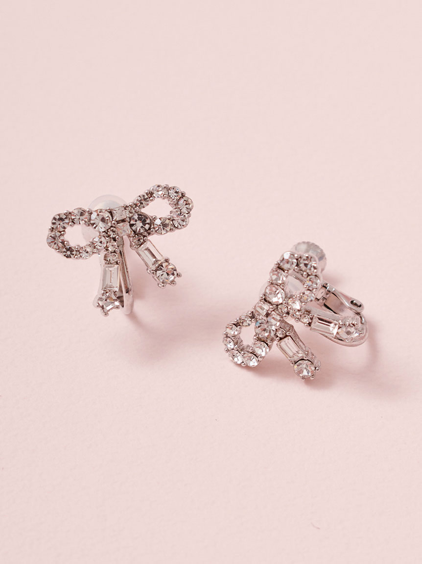 リボンビジューイヤリング(ピアス・イヤリング)｜ACCESSORY｜CELFORD