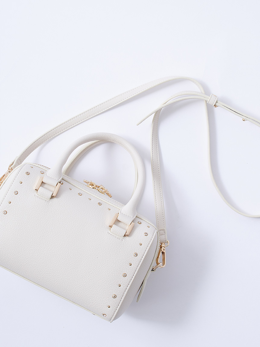 セルフォード リュタン ビジュースタッズボストンバッグ リュタン】ビジュースタッズボストンバッグ(ハンドバッグ)｜BAGS