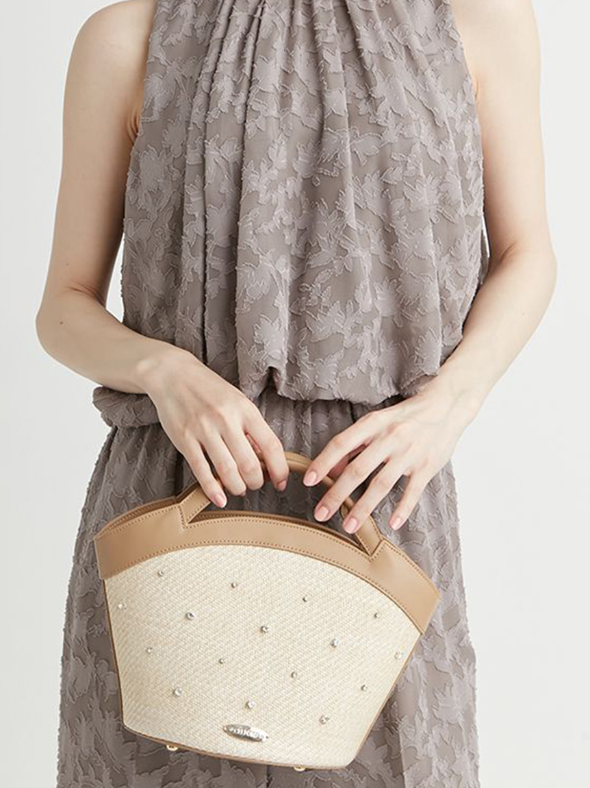 ビジューバスケットバッグ（S）(ハンドバッグ)｜BAGS（バッグ