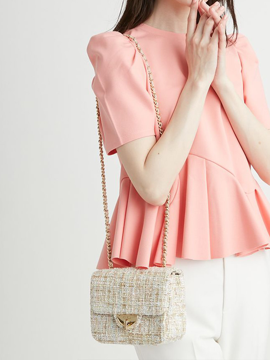 サマーツイードショルダーバッグ(ハンドバッグ)｜BAGS（バッグ