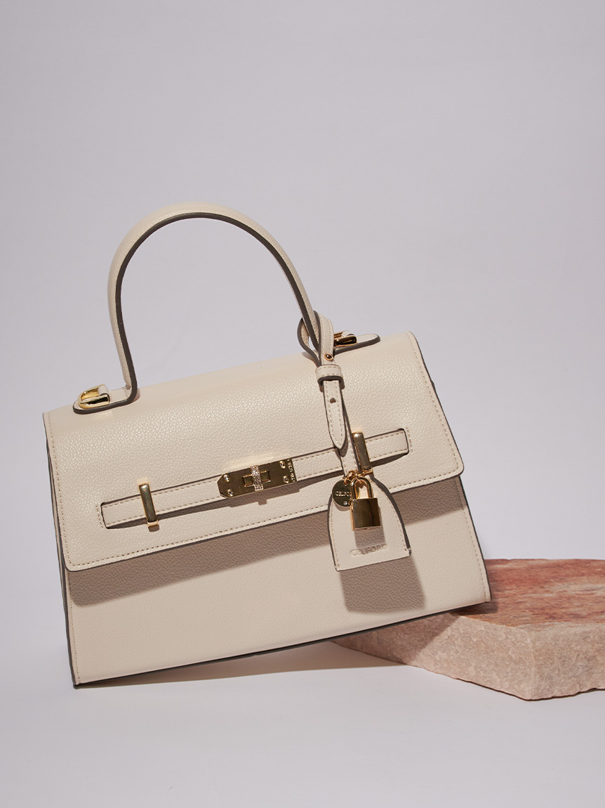 ビジューツイストバックルハンドバッグ(ハンドバッグ)｜BAGS