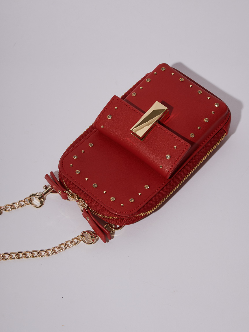 CELFORD リュタン ビジュースタッズマルチショルダー リュタン】ビジュースタッズマルチショルダー(ポシェット)｜BAGS