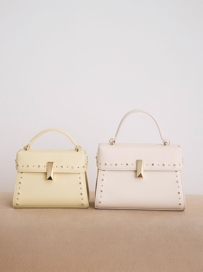 CELFORD セルフォード ビジュースタッズポシェット アイボリー ビジュースタッズポシェット（ショルダーバッグ）｜CELFORD