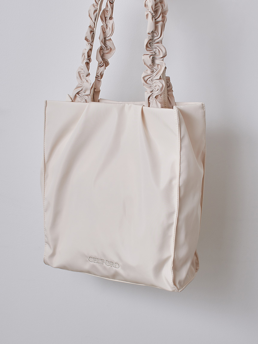 プリュムフリルラメ刺繍トートバッグ（L）(ハンドバッグ)｜BAGS